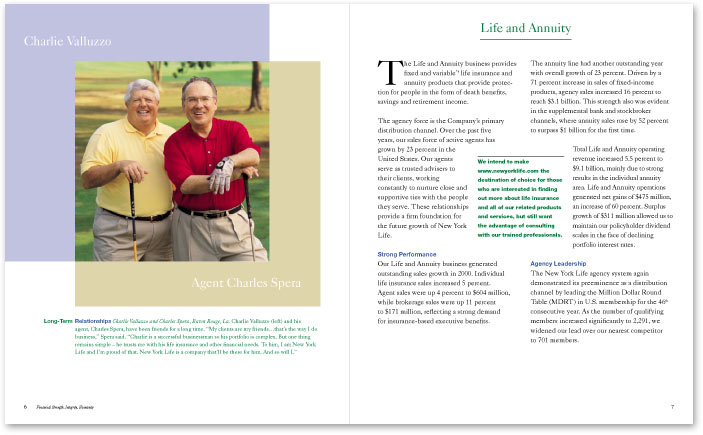 New York Life spread