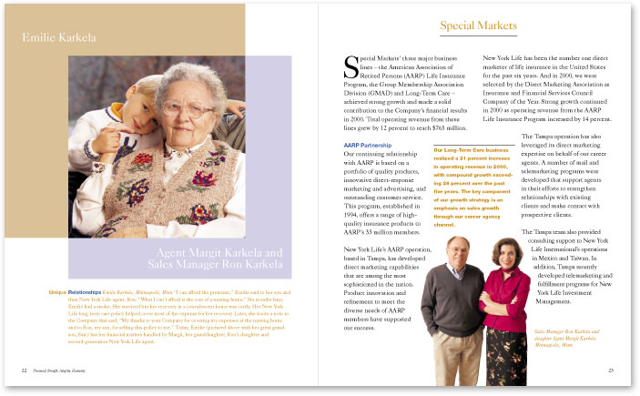 New York Life spread